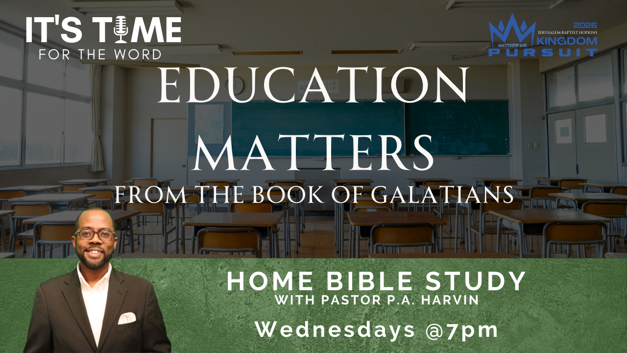 Education Matters from Galatians